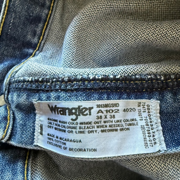 Wrangler George Strait Western Dark Wash Denim Cowboy Cut Jeans Mens 38 x 38 - Picture 6 of 11